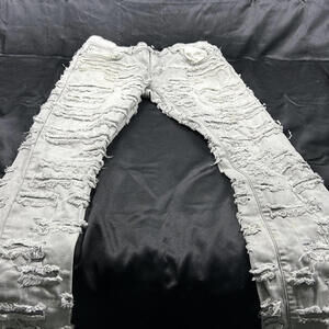 Focus Jean men grey jeans with holes